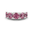 9ct White Gold Noella Round Lab Diamond Anniversary Band (1/2 Ct. Tw.) front image