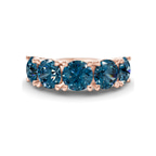 14ct Rose Gold Noella Round Lab Diamond Anniversary Band (1/2 Ct. Tw.) front image