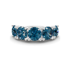 9ct White Gold Noella Round Lab Diamond Anniversary Band (1/2 Ct. Tw.) front image