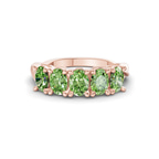 10kt Rose Gold Serafina Oval Lab Diamond Anniversary Band (1 Ct. Tw.) front image