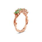 10kt Rose Gold Serafina Oval Lab Diamond Anniversary Band (1 Ct. Tw.) left