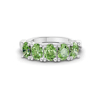 Platinum Serafina Oval Lab Diamond Anniversary Band (1 Ct. Tw.) front image