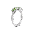 Platinum Serafina Oval Lab Diamond Anniversary Band (1 Ct. Tw.) left