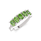 Platinum Serafina Oval Lab Diamond Anniversary Band (1 Ct. Tw.) right