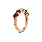 14ct Rose Gold Camille Round Lab Diamond Anniversary Band (1/2 Ct. Tw.) left