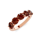 14ct Rose Gold Camille Round Lab Diamond Anniversary Band (1/2 Ct. Tw.) right