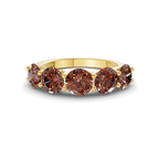 14ct Yellow Gold Camille Round Lab Diamond Anniversary Band (1/2 Ct. Tw.) front image