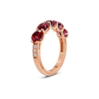 14ct Rose Gold Camille Round Lab Diamond Anniversary Band (1/2 Ct. Tw.) left