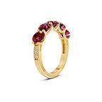 14ct Yellow Gold Camille Round Lab Diamond Anniversary Band (1/2 Ct. Tw.) left