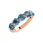 14ct Rose Gold Camille Round Lab Diamond Anniversary Band (1/2 Ct. Tw.) right