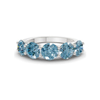 9ct White Gold Camille Round Lab Diamond Anniversary Band (1/2 Ct. Tw.) front image