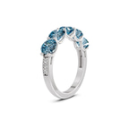 9ct White Gold Camille Round Lab Diamond Anniversary Band (1/2 Ct. Tw.) left