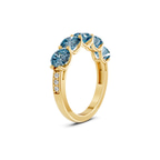 14ct Yellow Gold Camille Round Lab Diamond Anniversary Band (1/2 Ct. Tw.) left