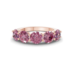 9ct Rose Gold Camille Round Lab Diamond Anniversary Band (1/2 Ct. Tw.) front image
