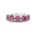 9ct White Gold Camille Round Lab Diamond Anniversary Band (1/2 Ct. Tw.) front image