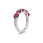 9ct White Gold Camille Round Lab Diamond Anniversary Band (1/2 Ct. Tw.) left