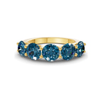 9ct Yellow Gold Camille Round Lab Diamond Anniversary Band (1/2 Ct. Tw.) front image