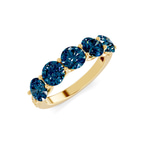 9ct Yellow Gold Camille Round Lab Diamond Anniversary Band (1/2 Ct. Tw.) right