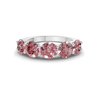 9ct White Gold Camille Round Lab Diamond Anniversary Band (1/2 Ct. Tw.) front image