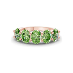 10kt Rose Gold Eliana Oval Lab Diamond Anniversary Band (7 Ct. Tw.) front image