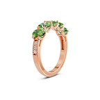 10kt Rose Gold Eliana Oval Lab Diamond Anniversary Band (7 Ct. Tw.) left
