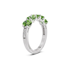 10kt White Gold Eliana Oval Lab Diamond Anniversary Band (1 Ct. Tw.) left