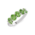 10kt White Gold Eliana Oval Lab Diamond Anniversary Band (1 Ct. Tw.) right