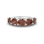 14kt White Gold Elowyn Round Lab Diamond Anniversary Band (1 Ct. Tw.) front image