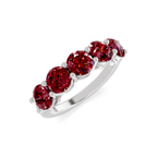 14kt White Gold Elowyn Round Lab Diamond Anniversary Band (1 Ct. Tw.) right