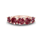 14kt Rose Gold Elowyn Round Lab Diamond Anniversary Band (1 Ct. Tw.) front image