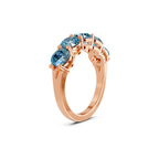 14kt Rose Gold Elowyn Round Lab Diamond Anniversary Band (1 Ct. Tw.) left