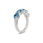 14kt White Gold Elowyn Round Lab Diamond Anniversary Band (1 Ct. Tw.) left