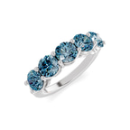 14kt White Gold Elowyn Round Lab Diamond Anniversary Band (1 Ct. Tw.) right