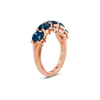 10kt Rose Gold Elowyn Round Lab Diamond Anniversary Band (1 Ct. Tw.) left