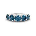 14kt White Gold Elowyn Round Lab Diamond Anniversary Band (1 Ct. Tw.) front image
