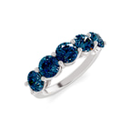 14kt White Gold Elowyn Round Lab Diamond Anniversary Band (1 Ct. Tw.) right
