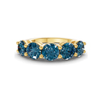 10kt Yellow Gold Elowyn Round Lab Diamond Anniversary Band (1 Ct. Tw.) front image