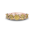 10kt Rose Gold Elowyn Round Lab Diamond Anniversary Band (1 Ct. Tw.) front image