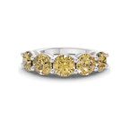 14kt White Gold Elowyn Round Lab Diamond Anniversary Band (1 Ct. Tw.) front image