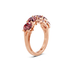 10kt Rose Gold Elowyn Round Lab Diamond Anniversary Band (1 Ct. Tw.) left