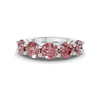 14kt White Gold Elowyn Round Lab Diamond Anniversary Band (1 Ct. Tw.) front image