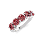 14kt White Gold Elowyn Round Lab Diamond Anniversary Band (1 Ct. Tw.) right