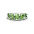 Platinum Portia Oval Lab Diamond Anniversary Band (2 Ct. Tw.) front image