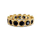 9ct Yellow Gold Dream Round Bezel Lab Diamond Eternity Ring (1 Ct. Tw.) front image