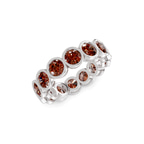 9ct White Gold Dream Round Bezel Lab Diamond Eternity Ring (2 Ct. Tw.) right