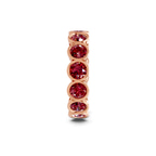 9ct Rose Gold Dream Round Bezel Lab Diamond Eternity Ring (1 Ct. Tw.) left