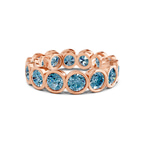14ct Rose Gold Dream Round Bezel Lab Diamond Eternity Ring (1 Ct. Tw.) front image