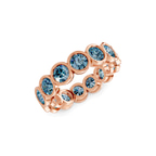 14ct Rose Gold Dream Round Bezel Lab Diamond Eternity Ring (1 Ct. Tw.) right