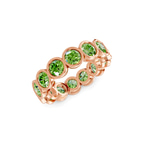14ct Rose Gold Dream Round Bezel Lab Diamond Eternity Ring (1 Ct. Tw.) right
