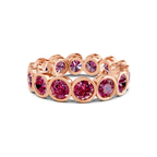 14ct Rose Gold Dream Round Bezel Lab Diamond Eternity Ring (1 Ct. Tw.) front image